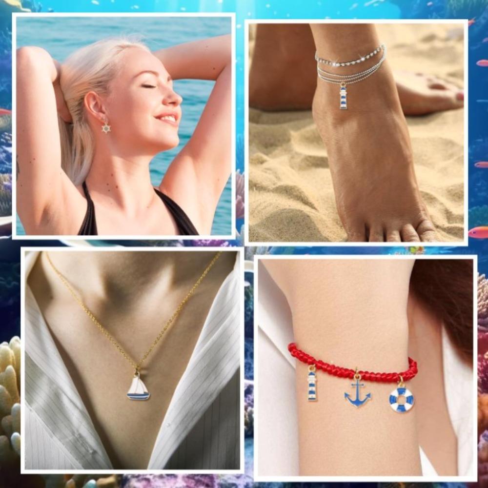 50 шт. около 18 мм в длину Морская коллекция Подвески Браслеты Ожерелье Аксессуар