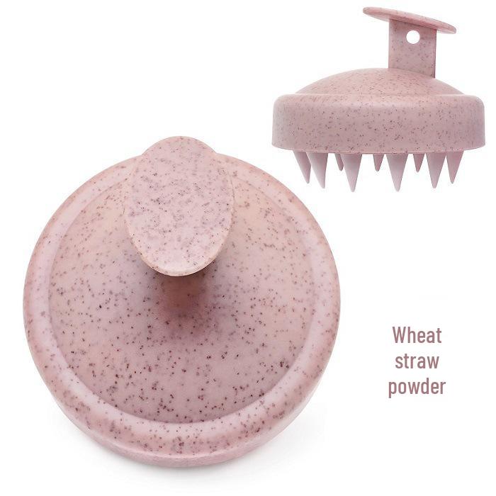 Экологичный массажер для кожи головы из пшеничной соломы: Мягкая резиновая щетка для шампуня для мужчин и женщин