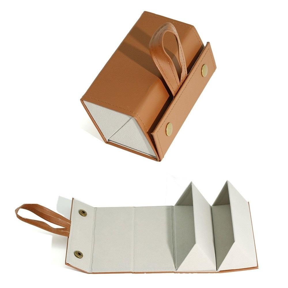 PU Leather Travel Portable Sunglasses Case Eyeglasses Holder Glasses Organizer Storage Box