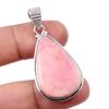 Подвеска из натурального розового опала, сделанная вручную из стерлингового серебра 925 пробы, 1,75 дюйма, H9c90