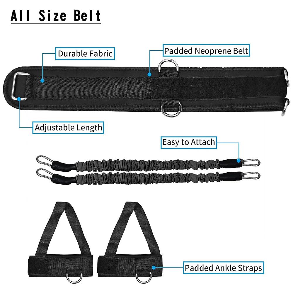 Fitness Bounce Trainer Rope Resistance Bands Exercise Equipment Basketball Tennis Running Leg Strength Agility Training Strap