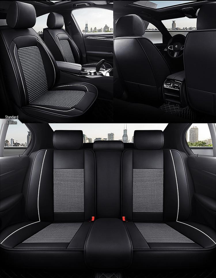 Совместимый с 2013, 2015, 2016 Buick Excelle Кожаный Чехол на Автосиденье, Всесезонный, Полное Покрытие