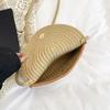 Handmade Seagrass Bag Small Shoulder With Suede Tassels For Women