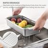 Stainless Steel Telescopic Sink Drain Basket Perfect for Washing Fruits and Veggies