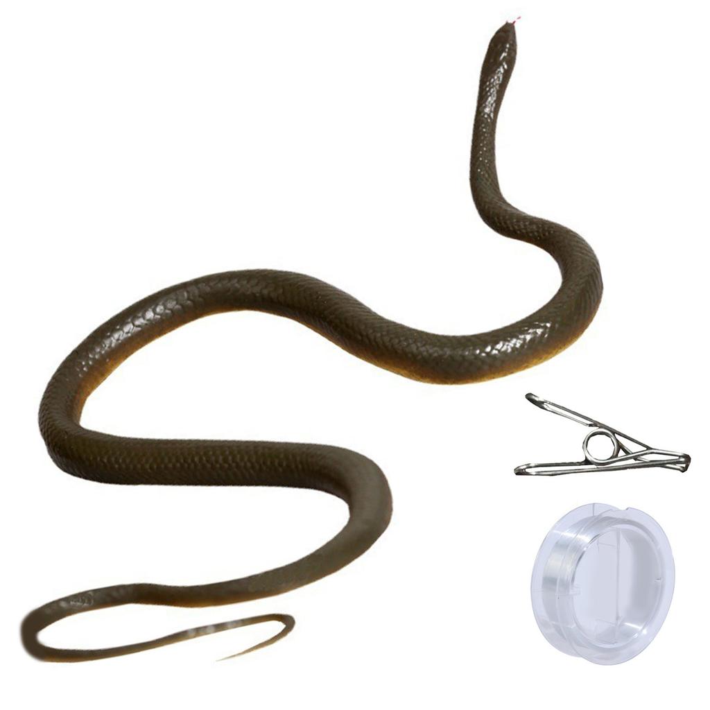 Novelty Realistic Snake Prank Toy Clip On Snake Chases Person Practical Joke Toy Interesting Snake Pranks Party Supply