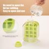 Curling Ice Cube Mold with One-Touch Release Flexible Ice Tray Portable Leak-Proof Water Bottle for Gym Travel Outdoor