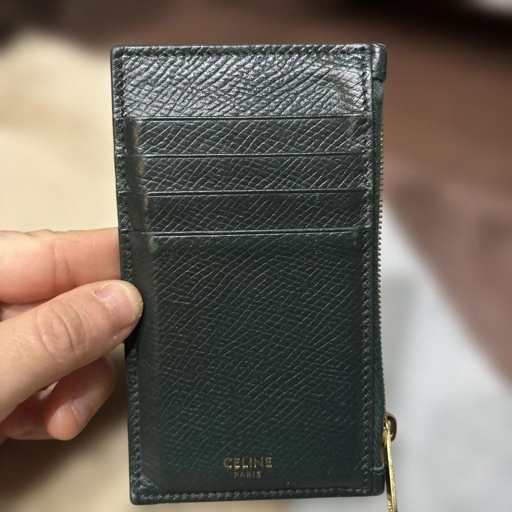 Used CELINE Dark Green Fragment Case