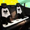 Plush car seat cushion for winter warmth and heating, car seat cushion for light luxury bow tie car seat cover