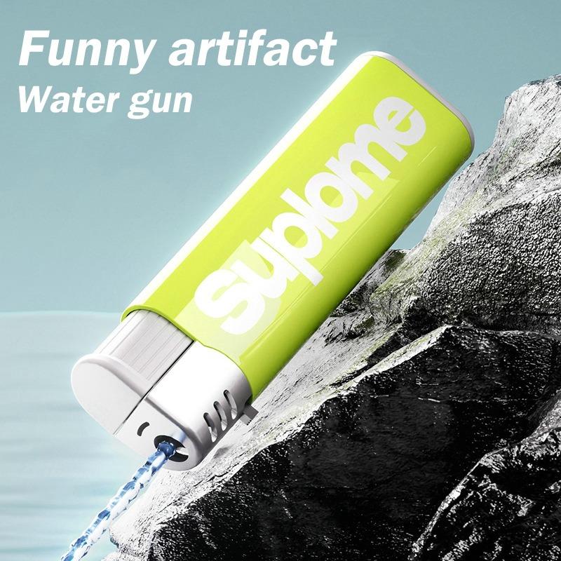 Забавная зажигалка, водяной пистолет, гаджеты, шутка или жизнь, розыгрыш, детская игрушка, игрушка для снятия стресса для вечеринки, подарки, летняя игрушка с водяным пистолетом