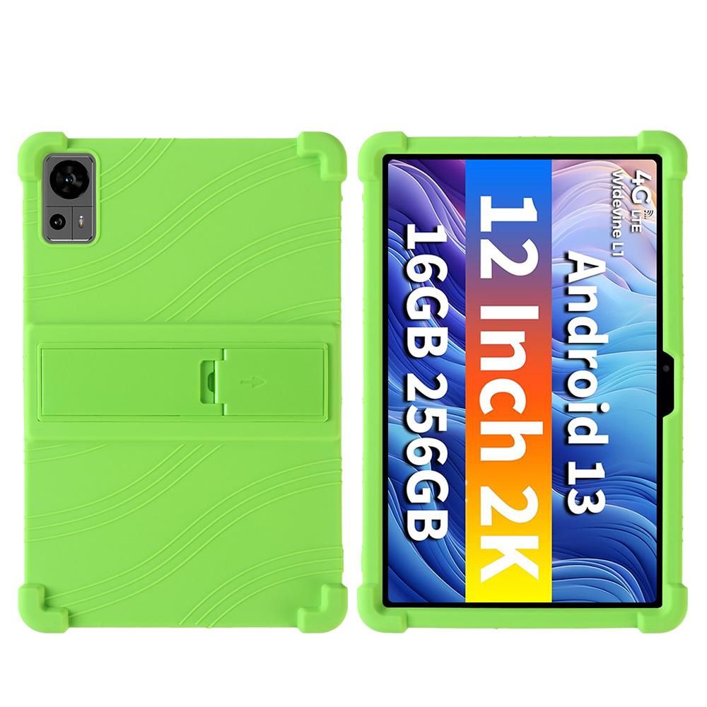 Силиконовый чехол для Teclast T60 с регулируемой подставкой и утолщенными углами, защищающими от ударов.