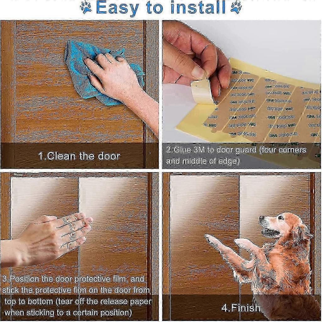 Heavy-Duty Scratch-Resistant Door Guard & Furniture Protector for Dogs, Cats - Pet Proof Deterrent