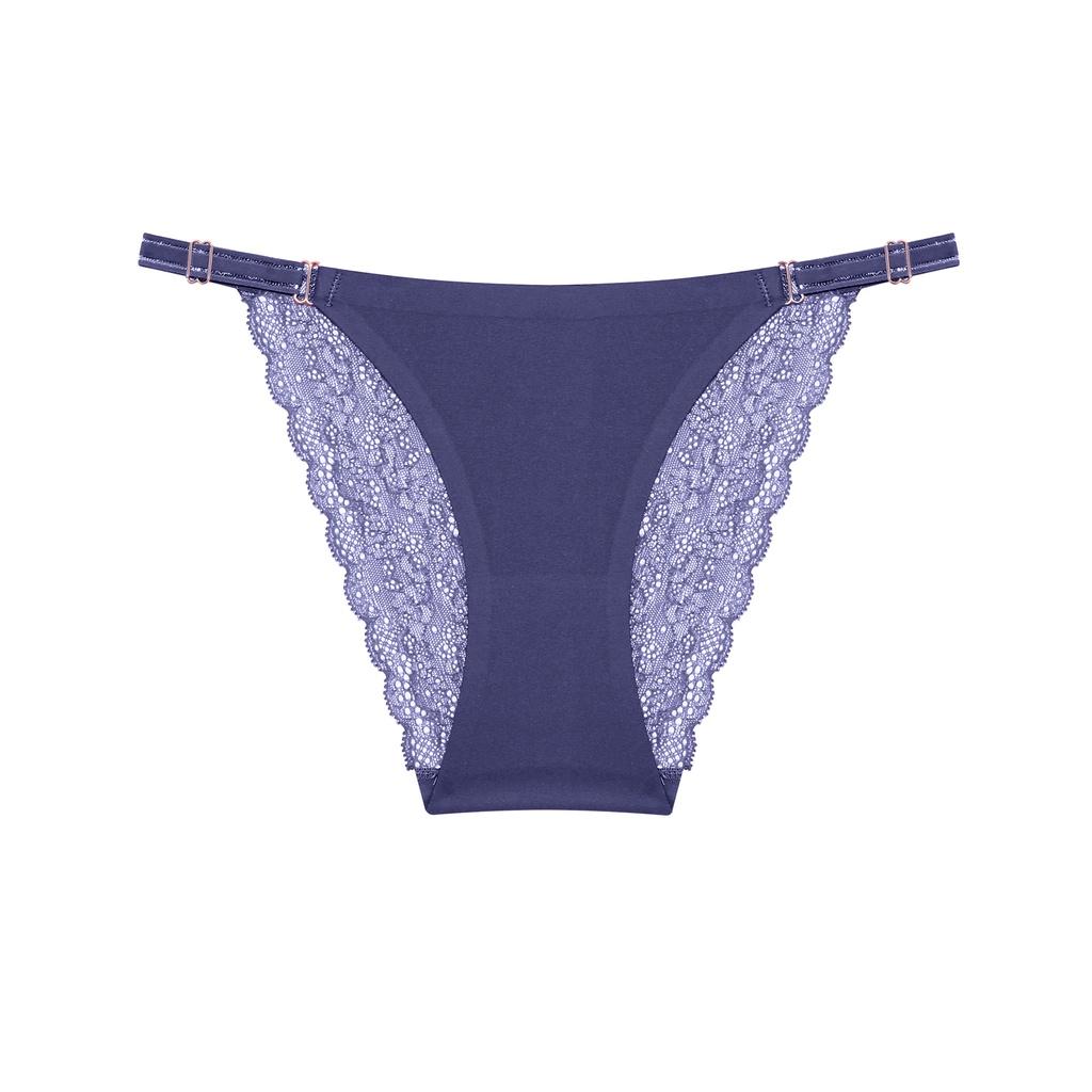 Бесшовные стринги FINETOO, нижнее белье, регулируемые трусики S-XL, женские кружевные трусики, шелковые трусики для женщин