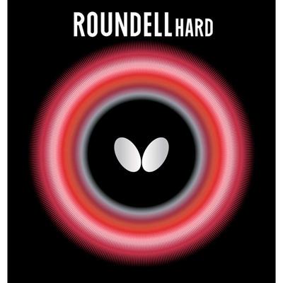 Накладка для настольного тенниса Butterfly Roundel, жесткая, с высокой степенью натяжения, красная, очень толстая 05890 (006)