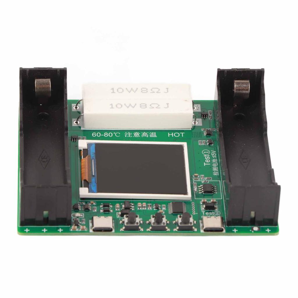 Тестер внутреннего сопротивления аккумулятора 1,77-дюймовый ЖК-дисплей, режимы, регулируемая емкость литиевой батареи 18650