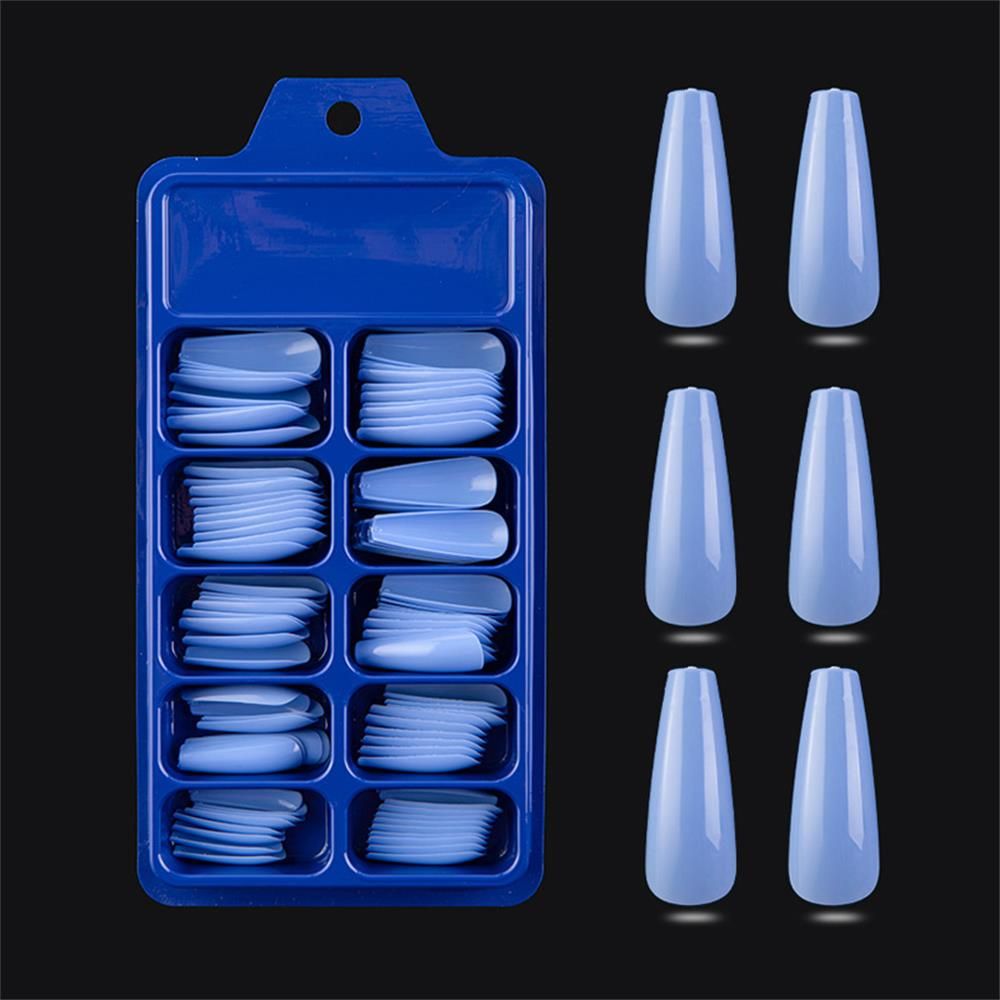 100Pcs/Set Ballerina Acrylic Beauty Tools Full Cover Manicure Coffin Fake Nails False Nail Tips