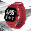 Digital LED Sports Watch Shockproof Square Design Large Screen Adjustable Strap Comfortable To Wear Accurate Time Watch