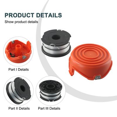 Катушка с леской и крышка для триммеров Black and Decker моделей GL653 GL65 GL656 GL660 GL670 Установка без инструментов