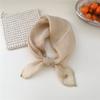 Thin Cotton Linen Scarves Solid Color Square Handkerchief Retro Pure Color Silk Scarf  Women