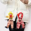 Funny Colorful Pull String Puppet Vintage Clown, Wooden Marionette Toy With Joint Activity For Baby Boys Or Girls