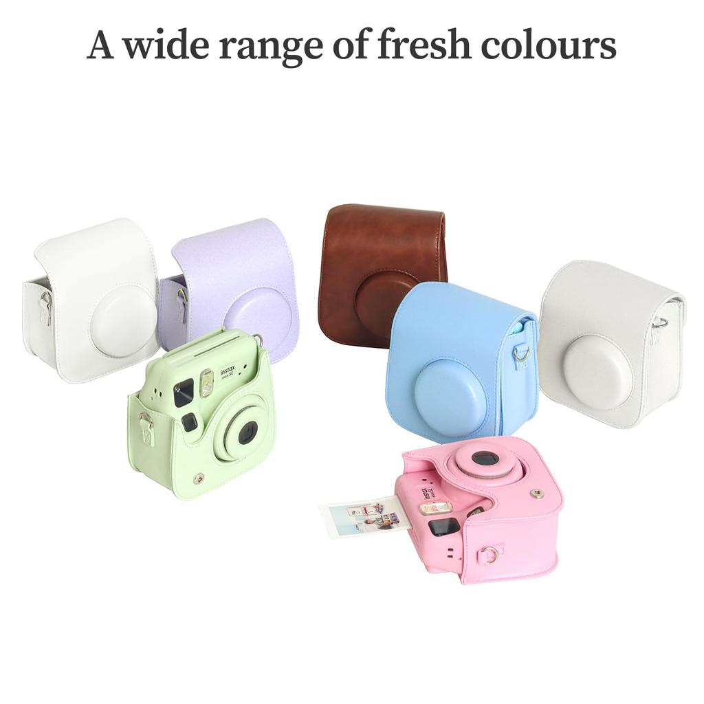 Защитный чехол RIEIBI из искусственной кожи для камеры Fujifilm Instax Instax Mini, регулируемый наплечный чехол для камеры Instax Mini SE/7+ - ремень, чехол для SE/7+,