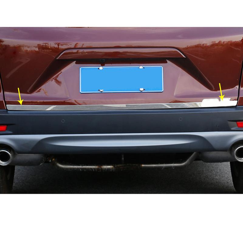 Cover Stainless Steel Rear Door Bottom Tailgate Frame Plate Trim Lamp Bumper Trunk For Honda CRV CR-V 2017 2018