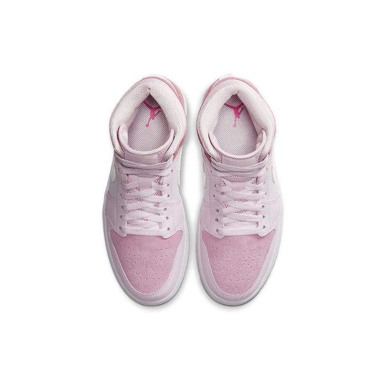 Air Jordan 1 Mid Digital Розовые женские кроссовки White Pink-Foam Sail CW5379-600