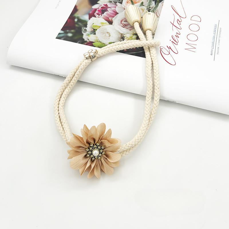 Креативная лента для подвязывания штор с цветами, регулируемая лента для подвязывания марлевых штор, веревка для подвязывания, украшение для штор