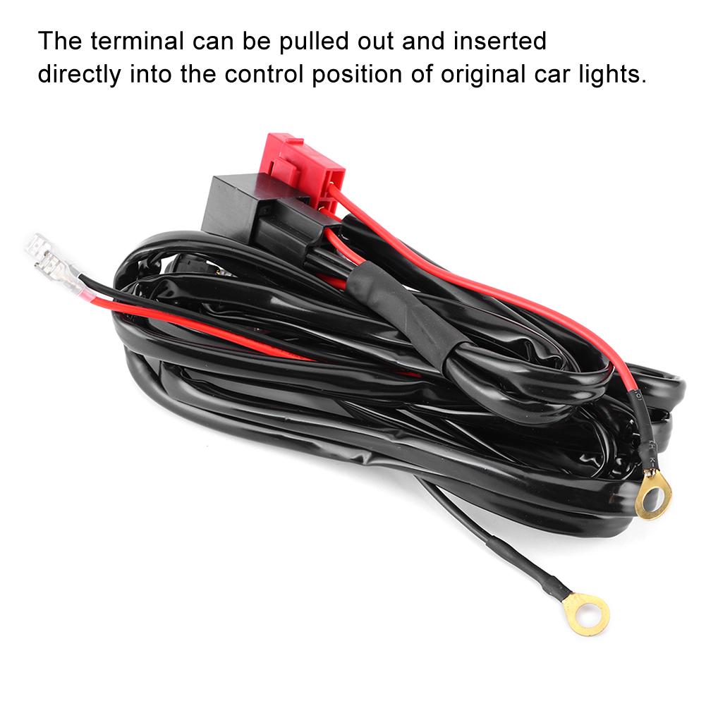 12V40A Высокомощный рабочий выключатель света жгут проводов водонепроницаемый для светодиодных длинных полосовых прожекторов