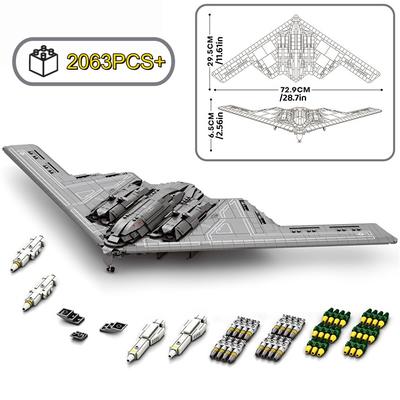 Новейшая Техническая Модель Бомбардировщика B2 Строительные Блоки, Moc Diy, Самолет-Симулятор, Настольное Украшение Коллекционный Подарок