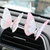 Центральная консоль автомобиля Персонализированные динамические украшения в виде бабочек Вентиляционные отверстия Креативные вышитые бабочки Аксессуары для салона автомобиля