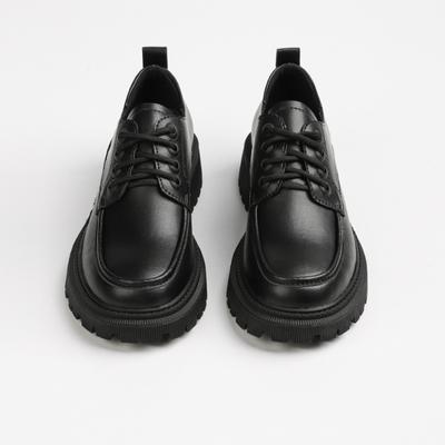 Лоферы для женщин, новые толстые подошвы и толстые каблуки, ретро-шнурки, студенческий стиль, JK Uniform, маленькие кожаные туфли для женщин