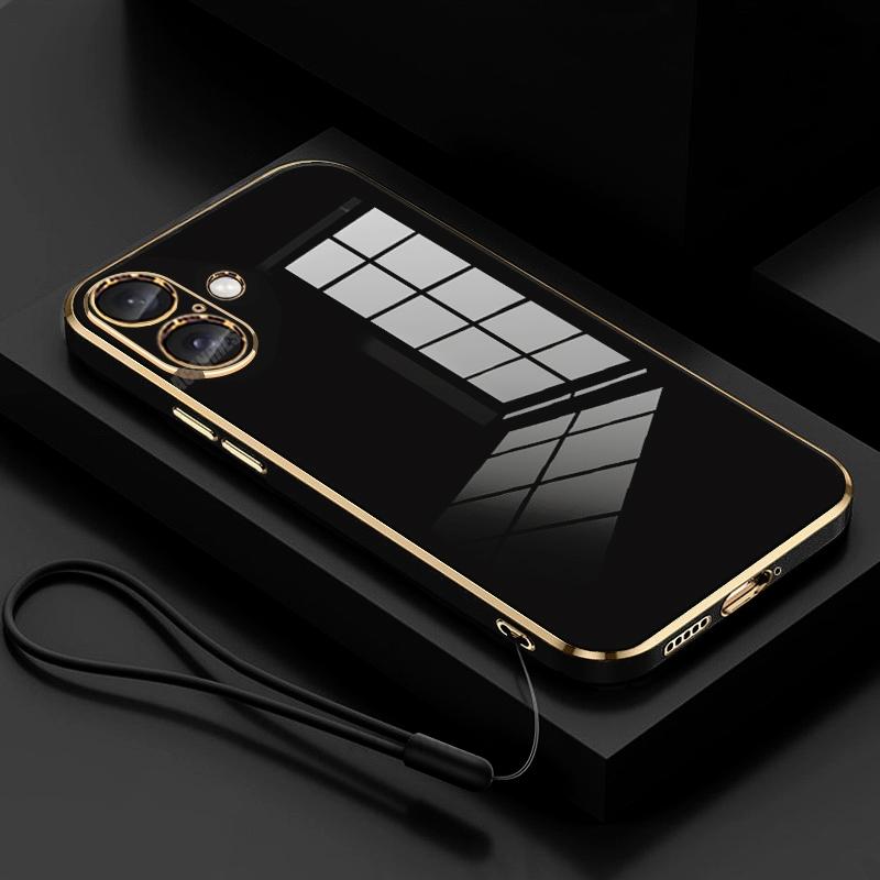 Роскошный силиконовый чехол-шнурок с покрытием для iPhone 16 Pro Max 14 15 Plus 12 13 Mini 11 Promax X Xs Xr Iphone16 16plus мягкий чехол