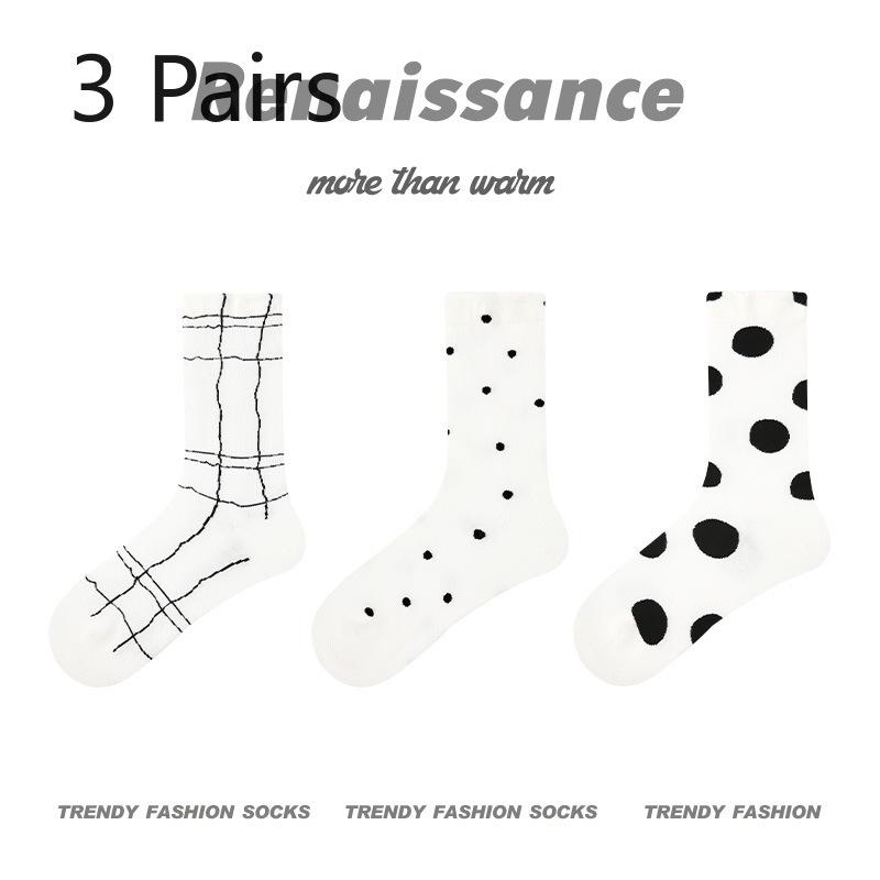 3 пары женских тонких спортивных носков-трубок из хлопка для весны и лета