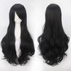 cos animation wig oblique bangs multi-color 80CM universal long curly hair high temperature silk wig full headgear