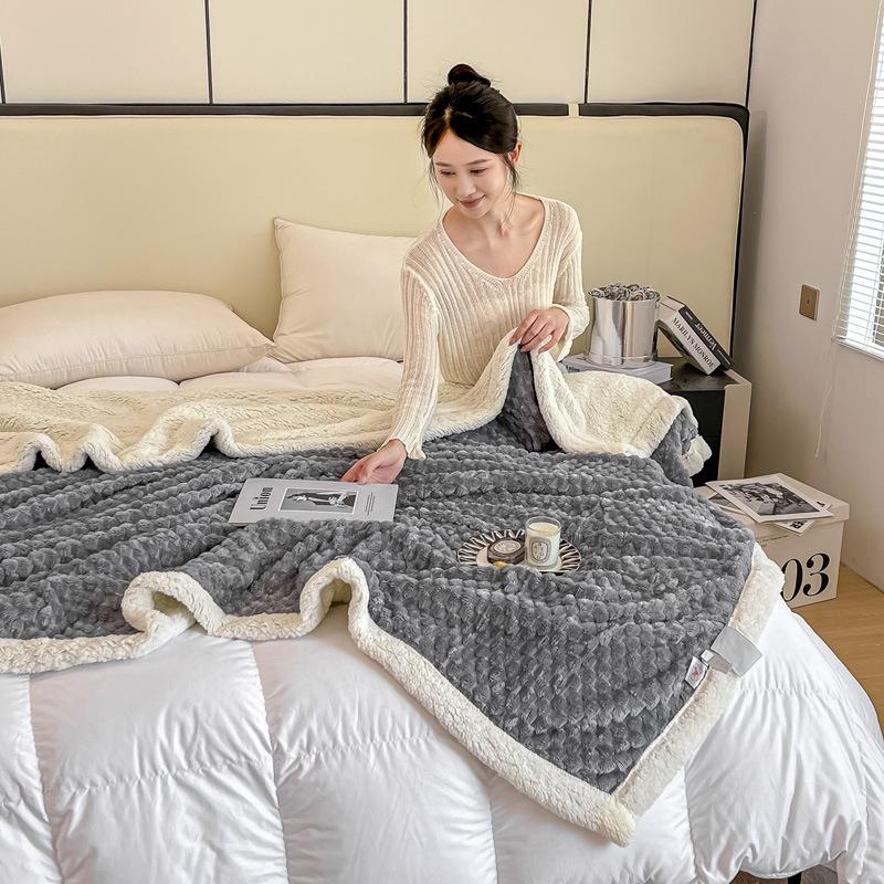 Утолщенное флисовое одеяло из черепаховой шерсти, овечьего флиса, фланелевое одеяло из кораллового флиса, офисное однотонное однотонное одеяло