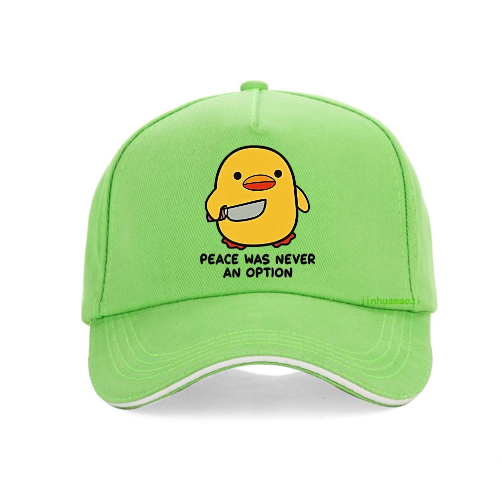 Peace Was Never An Option Duck Baseball cap for Unisex Summer Outdoor Fashion golf Adjustable snapback hat