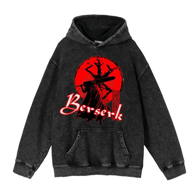 Осень и зима Новый Sunburst Washed Hooded Sweater High Street Hoodie Retro Retro