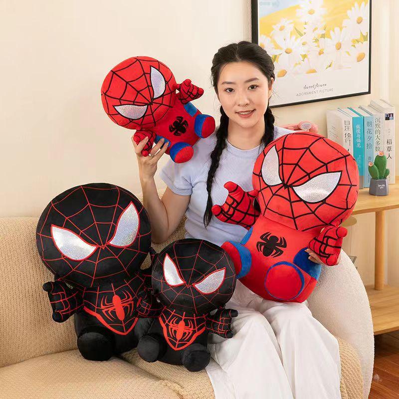 25 см Фигурка Marvel Мстители Аниме Мультфильм Человек-паук Наполнитель Плюшевые Игрушки Каваи Милые Набивные Куклы Детские Рождественские Подарки