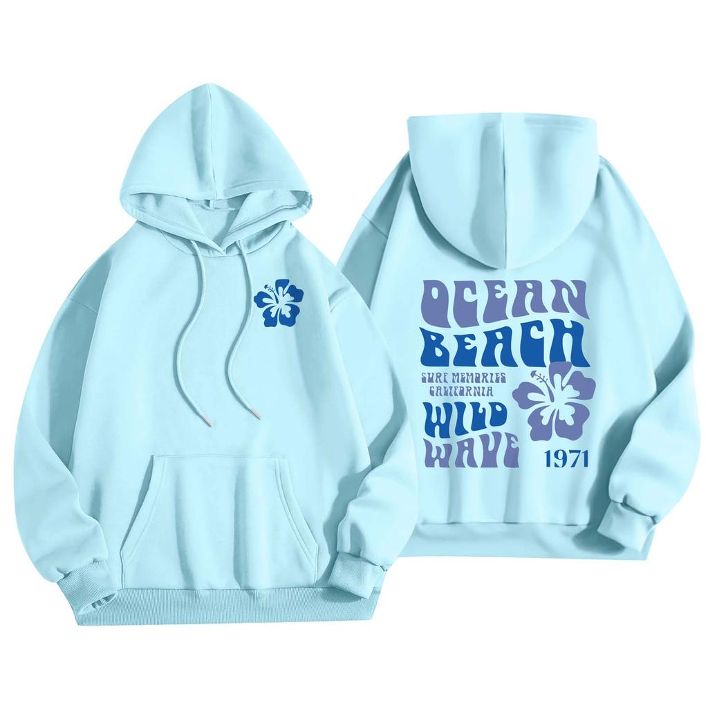 Женская мода, женский легкий пуловер с длинными рукавами и карманами, толстовка с капюшоном в стиле консервативного стиля