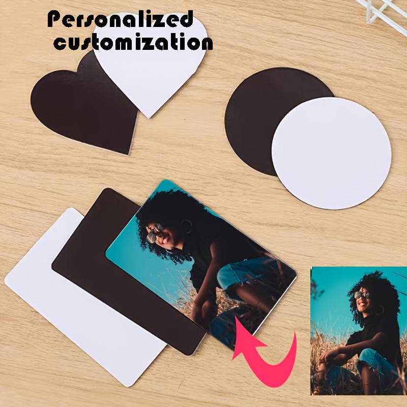 8 шт. DIY Фото Магнит на холодильник Персонализируйте холодильник Праздничный декор для семейных воспоминаний Друзья Влюбленные Подарок Яркое качество печати