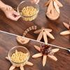 1 Set Christmas Tree Coaster with Base 4 Layers Tree Shape Wooden Trivet Anti-scald Heat Resistant Countertop Pot Pan Coffee Tea Cup Holder