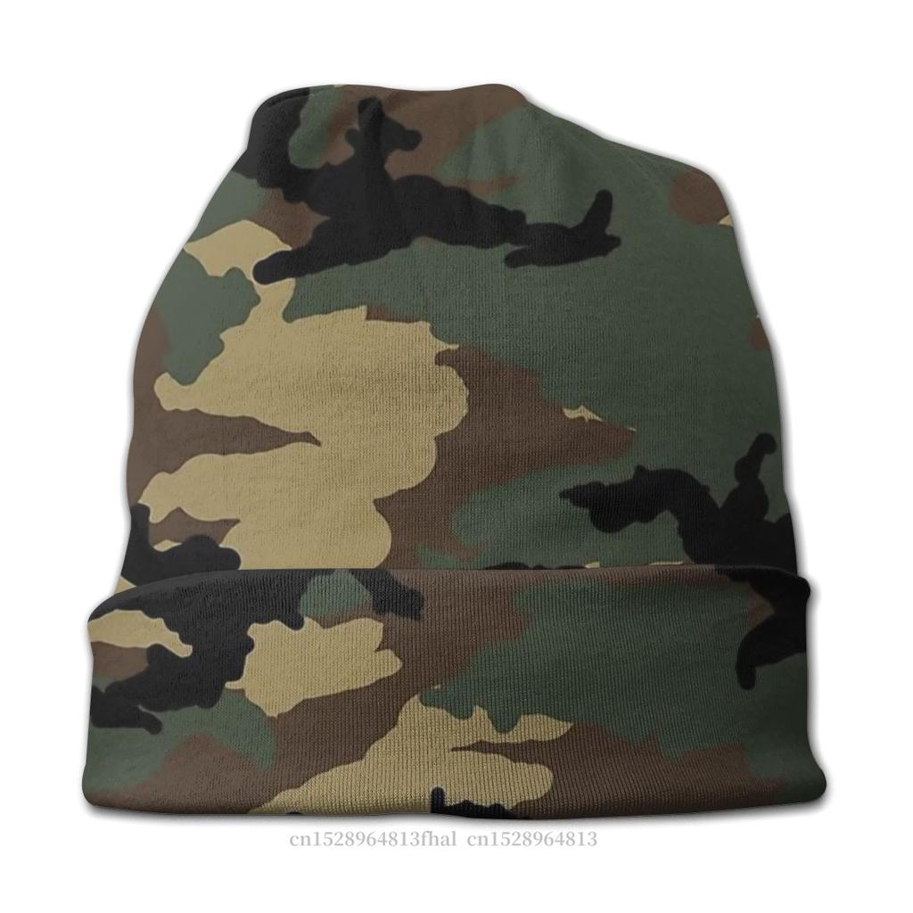 Камуфляжная камуфляжная армейская модная шапка-бини, оригинальная лесная вязаная шапка, капот, специальные шапочки с черепами, шапки, унисекс, женские наушники