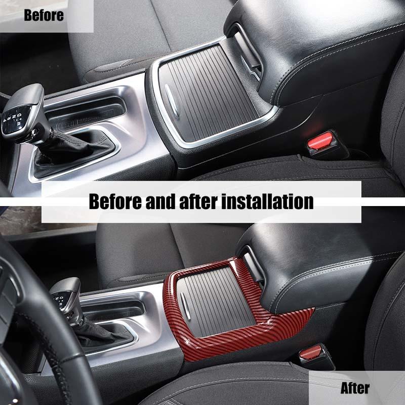 Подстаканник для автомобиля Декоративная рамка Крышка Декоративные наклейки Подходит для Dodge Charger Для 300C 2011 Up ABS Аксессуары для интерьера