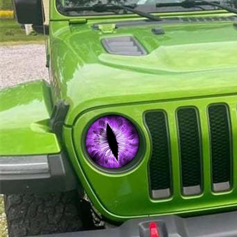 Наклейки на фары Beast Eyes, круглые наклейки на автомобильные фары Beast Eyes, 3D стереоскопический дизайн, декоративные наклейки для почти автомобилей