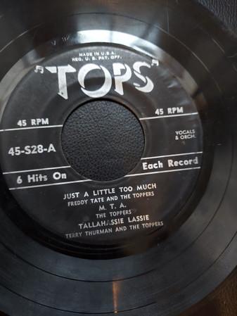 7inch Record VARIOUS - Just A Little Too Much 45S28 Tops Records US Pop Used