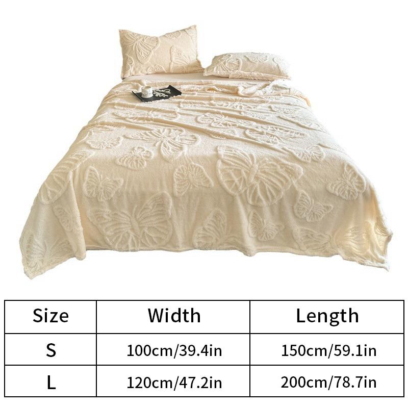 Home Textile Plush Blanket Thickened Jacquard Soft Coral Blankets Office Napping Air Conditioning Blanket Bedsheet Bed Quilt