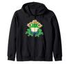 Frog Farmer Hat Zip Hoodie