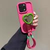 Зеркальце для макияжа ins love подходит для чехла на телефон Apple 11 11promax с ремешком-шнурком iphone11/11 мягкий чехол