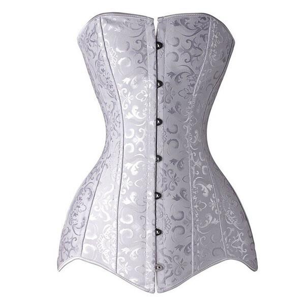 Women Plus Size Long Corsets and Bustiers Gothique Gaine Amincissante Ventre Korset Burlesque Corselet Corsage Korsett