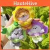 Sunflower Mushroom Pea Hat Dog Plush Keychain Bag Pendant Cartoon Gift Kids